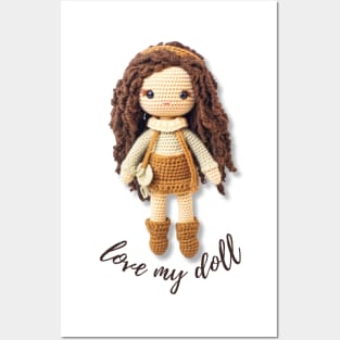 Handmade Wool Doll, Cozy and Cute - design 7 Posters and Art